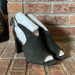 NEW Rachel Zoe Stephanie Green Peep Toe Sandals